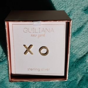 X O sterling earrings